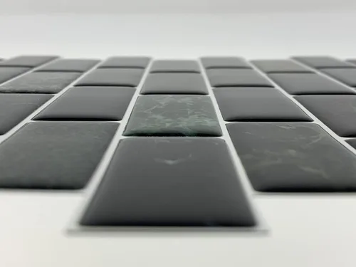 Vista 5 de RockRose Azulejos de vinilo autoadhesivos de alta calidad para despegar y pegar, decoración de estilo artístico, azulejos de pared con textura 3D