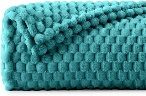 Vista 29 de BEDELITE Manta de forro polar para sofá y cama, manta decorativa de jacquard 3D de almendra, súper suave y acogedora, manta mullida cálida adecuada