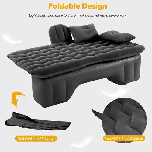Vista 4 de Ergocar Colchón de aire inflable para cama de aire, sofá de aire, sofá de viaje, camping, cama de aire, impermeable, a prueba de fugas, tumbona