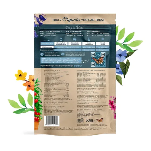 Vista 2 de Organic Plant Magic – Té de compost instantáneo - – 100% Fertilizante Orgánico – Fácil de usar