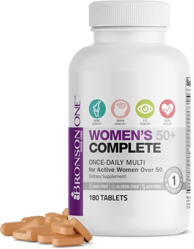 Vista 8 de Bronson ONE Daily Multivitamínico Multimineral Completo 50+ para mujer, 90 tabletas
