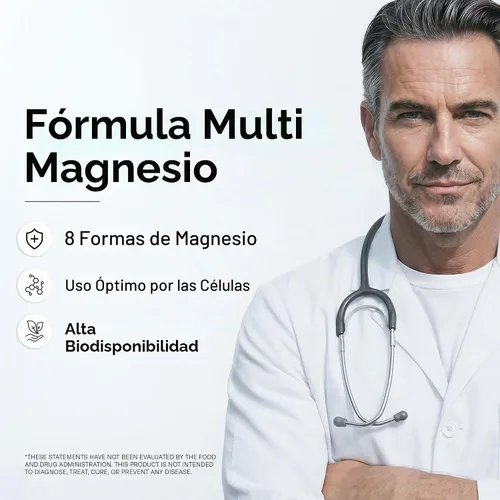 Vista 2 de SuperSmart Fórmula de magnesio múltiple (anteriormente Optimag) – 8 formas activas de espectro completo – Lucha contra la deficiencia de magnesio