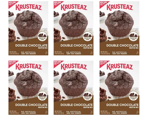 Vista 27 de Krusteaz Chocolate Chunk Muffin Mix – Sin sabores ni conservantes artificiales – Caja de 18.25 onzas (paquete de 12)
