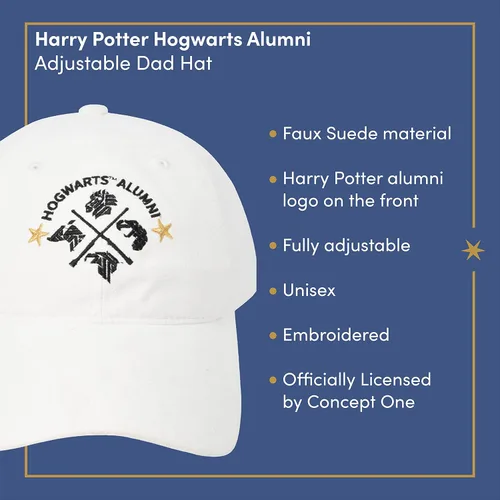 Vista 6 de Concept One Warner Bros Harry Potter Dad Hat, Adjustable Baseball Cap