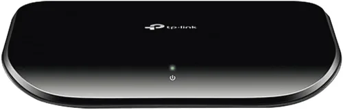Vista 8 de TP-LINK conmutador Fast Ethernet, Negro Plug and Play, escritorio o pared, divisor Ethernet de caja de plástico, sin ventilador, optimización
