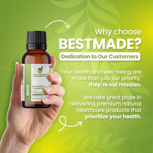 Vista 7 de Bestmade Natural Products BM13 - Remedio homeopático para la tos aguda y crónica, tos ferina, molestias en el pecho, sin somnolencia, seguro