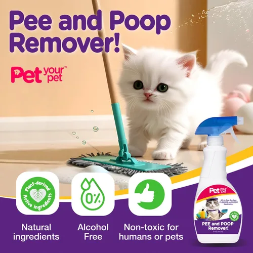 Vista 3 de Spray removedor de orina y excremento de gato, 16 onzas