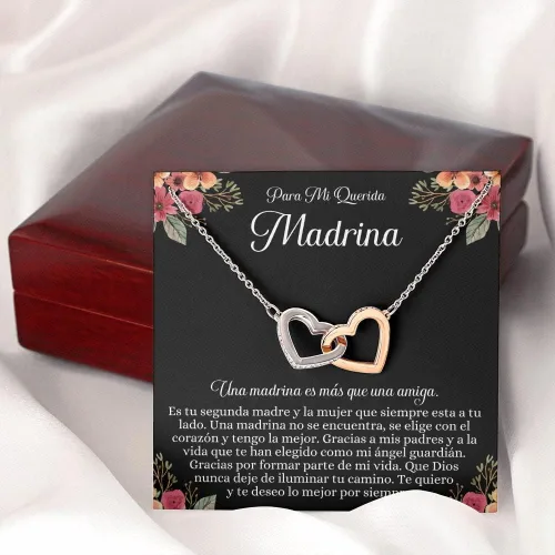 Vista 7 de Regalo de madrina española, regalo de Madrina, collar de Madrina, joyería de Madrina, collar de regalo para mujer, joyas de Madrina, regalo