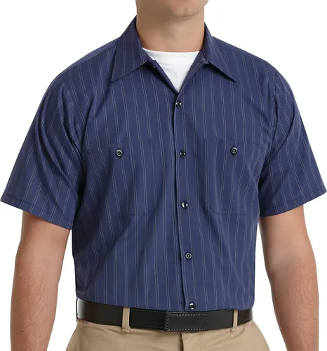 Vista 28 de Red Kap Camisa de uniforme de manga larga para hombre Negro