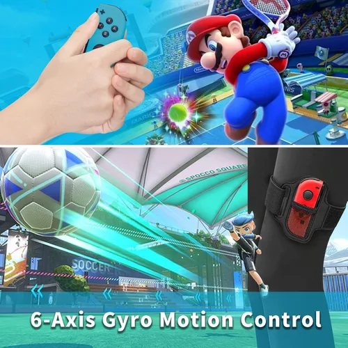Vista 5 de PPCgrop Joy Con para Nintendo SwitchLiteOLED, reemplazo mejorado para Switch Joycon LR Soporte de doble vibracióncontrol de movimientodespertador