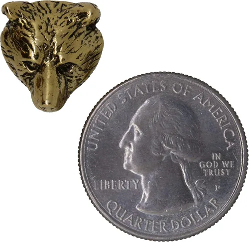 Vista 2 de Jim Clift Design Bear Head - Pin de solapa dorado