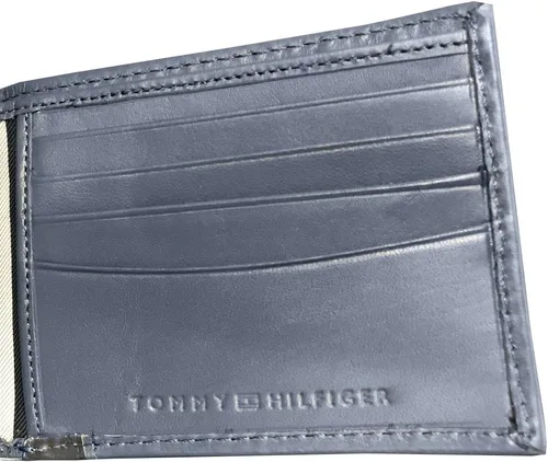 Vista 6 de Tommy Hilfiger Passcase and Valet - Billetera plegable - Rojo/Azul marino/Blanco, Multi