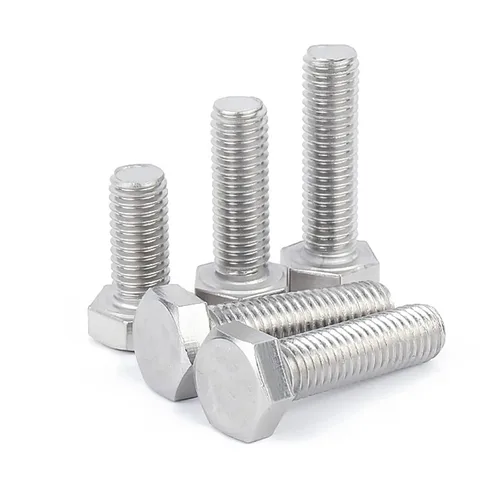 Vista 3 de Tornillo de cabeza hexagonal de 1/2-13 × 1 pulgada, acero inoxidable 304 18-8, rosca completa, rosca gruesa UNC, ASME B18.2.1, paquete de 5