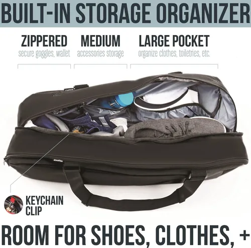 Vista 2 de Athletico Bolsa de Tenis y Raquetbol - Bolsas de Tenis para Mujeres y Hombres para Sostener Raqueta de Tenis, Raqueta de Raquetbol, Paletas