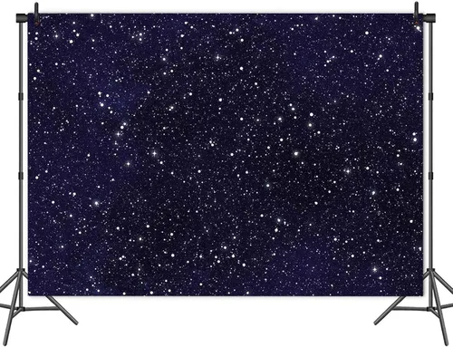 Vista 2 de Cielo Nocturno Estrella Universo Espacio Tema Estrellado Foto Fondo Galaxia Estrellas Niños o Niñas Fiesta de Cumpleaños Fondos Fotografía Telón