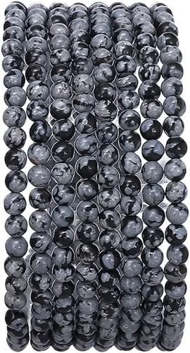 Vista 55 de BEADIA Cuentas redondas de jade africano natural de piedra suelta semipreciosas para hacer joyas 4MM 38cm/hebra