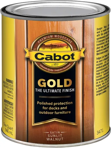 Vista 13 de Cabot 3471-07 3471 Acabado de madera de nogal iluminado por el sol, 1 galón, Nuez iluminada por
