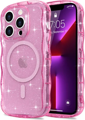 Vista 118 de Pepmune Funda magnética para iPhone 17 Pro Max, color rosa