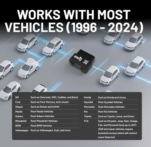 Vista 9 de Innova 1000 Escáner Bluetooth OBD2 para iPhone y Android - Prevenga Problemas del Auto Antes de que Ocurran - Sin Suscripciones - Detecte Problemas