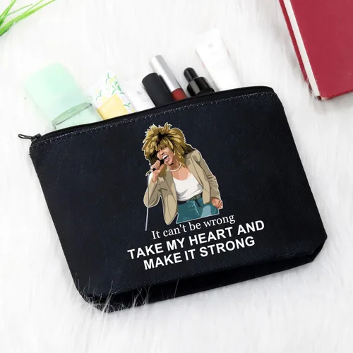 Vista 3 de GJTIM Regalo musical Letra de canción musical Regalo Músico Inspirado Bolsa con cremallera Regalo Teatro Musical Bolsa de maquillaje musical, Hazlo