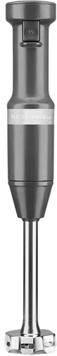 Vista 2 de KitchenAid Batidora de mano con cable de velocidad variable - KHBV53, gris carbón mate, batidora de mano de 8 pulgadas y 6 velocidades con batidores