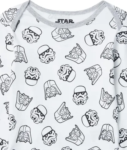 Vista 5 de Tienda Essentials Disney Marvel Star Wars Baby Boys Long-Sleeve Bodysuits Pack of 5