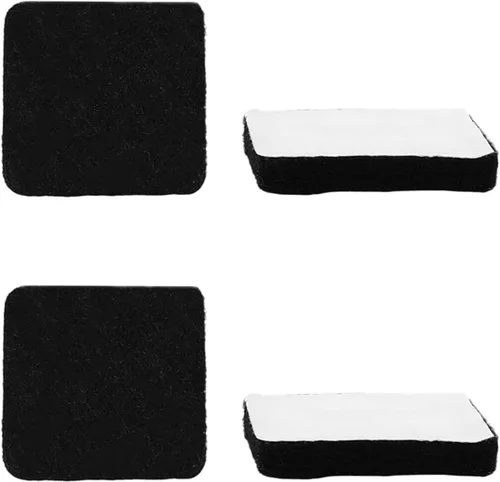 Vista 12 de 48 almohadillas de fieltro para muebles, almohadillas cuadradas de 0.63 pulgadas, protectores de suelo autoadhesivos antiarañazos para pies