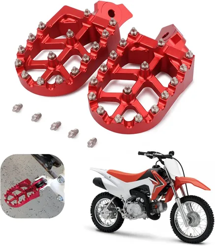 Vista 11 de AnXin Estriberas Estriberas Reposapiés Pedales Apoyos CNC para Z50R 80-99 XR50R 00-03 XR70R 97-03 XR80R XR100R 85-03 CRF80F CRF100F 04-13 Negro