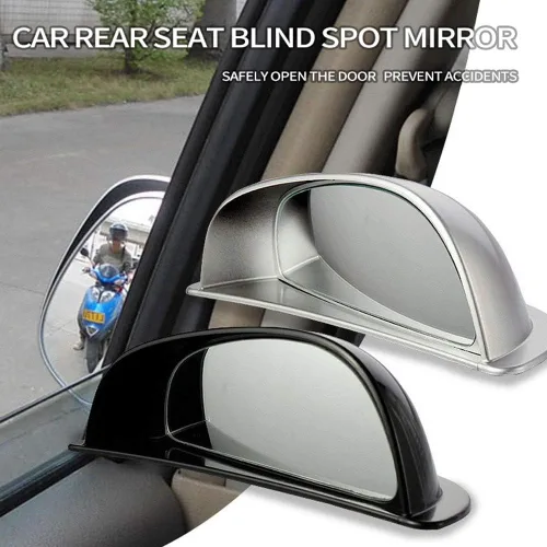 Vista 3 de 2 unids/set de espejo auxiliar para automóvil, espejo retrovisor universal de gran angular para automóvil, espejos auxiliares de punto ciego