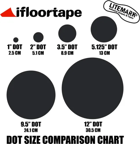 Vista 4 de LiteMark Calcomanías extra pequeñas, puntos de vinilo extraíbles, calcomanías circulares con acabado mate, calcomanías redondas para pared de aula