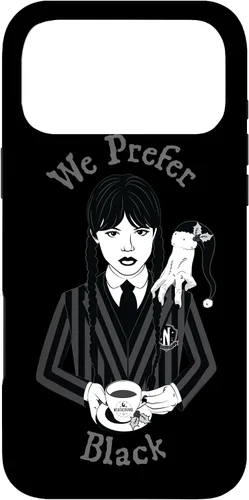 Vista 22 de iPhone 16 Wednesday We Prefer Black - Funda navideña