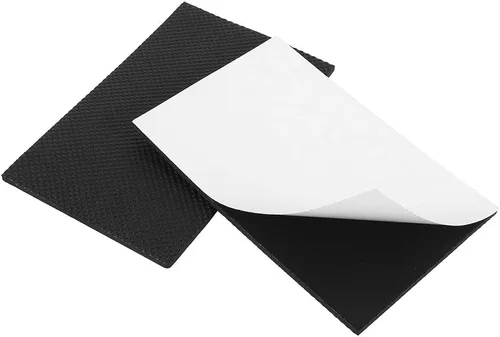 Vista 5 de 2 protectores de suelo antideslizantes negros autoadhesivos para muebles, sofá, mesa, silla, almohadillas de goma para estantes, escritorios