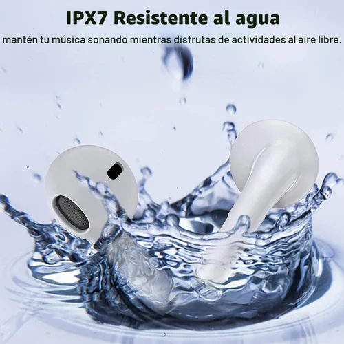 Vista 3 de Auriculares inalámbricos Bluetooth 36H Bluetooth 5.0 con funda de carga inalámbrica, IPX6 Auriculares intraurales impermeables con control táctil