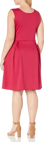 Vista 2 de Star Vixen - Vestido plisado sin mangas de talla grande para mujer