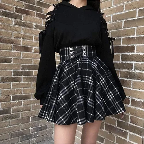 Vista 2 de Sudadera con capucha para mujer con orejas de gato, manga larga, hombros descubiertos, bonita sudadera con capucha