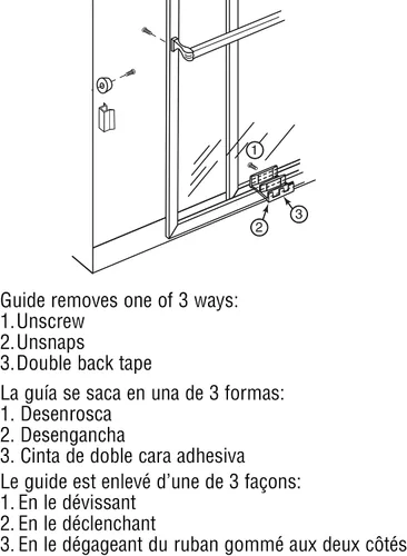 Vista 3 de Prime-Line M 6089 - Guía inferior de nailon para puerta de ducha (paquete de 2)