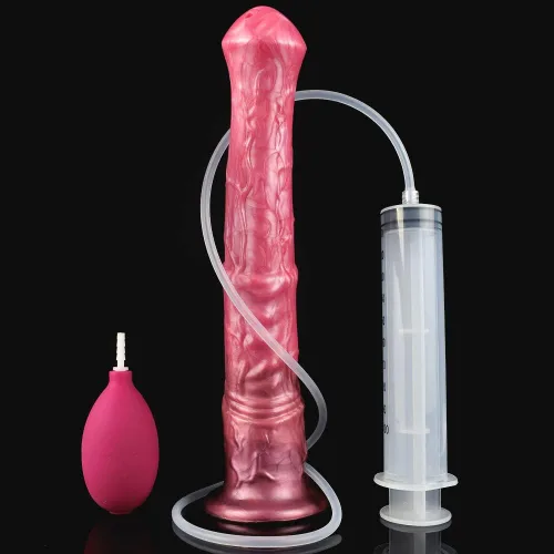 Vista 7 de Consolador anal para chorros con ventosa, eyaculación del pene de silicona, juguetes sexuales para mujeres y parejas