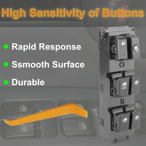 Vista 5 de 93570-2B000S4 Interruptor de ventana automático delantero izquierdo compatible con Hyundai Santa Fe CM 2007-2011 Reemplazar OE 93570-2B830
