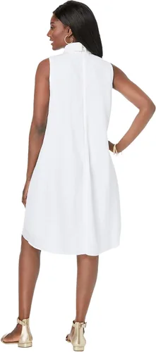 Vista 3 de Jessica London Vestido de cuello alto Georgette de talla grande para mujer