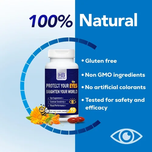 Vista 3 de Suplemento para los ojos – Luteína 10 mg, meso-zeaxantina 10 mg, zeaxantina 2 mg – Vitaminas para los ojos que apoyan la visión, protección