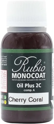 Vista 31 de Rubio Monocoat Muestra de Tinte y Acabado para Madera - Niebla 5% Aceite Plus Parte A Aceite de linaza para madera de secado rápido y ecológico