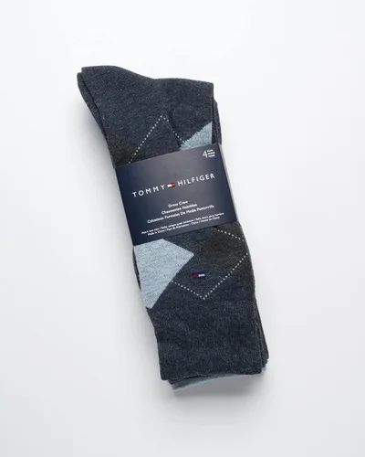 Vista 3 de Tommy Hilfiger Men's Reinforced Heel Cotton Dress Socks (4-Pack)