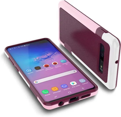 Vista 30 de Jeylly Funda para Galaxy S7, [3 colores] Slim Hybrid Impact Rugged Soft TPU Negro