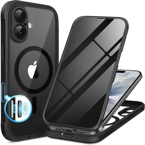 Vista 67 de BERFY Funda para iPhone 12 Pro Max, compatible con MagSafe, protector de pantalla de privacidad integrado y protección de cámara, antiespía