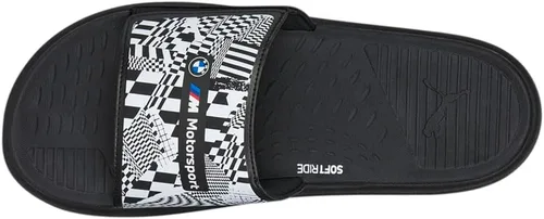 Vista 4 de PUMA Hombres Bmw Mms Softride Slide Sandalias Atléticas Casual - Negro