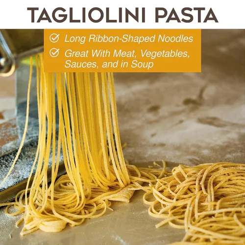 Vista 5 de Morelli Pasta de huevo Tagliolini Pasta italiana - Pasta gourmet - Hecho a mano en pequeños lotes - Fideos de pasta italiana importados - Pasta