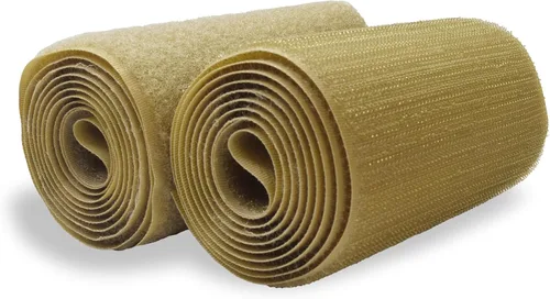 Vista 77 de Cierre de Gancho y Bucle de 1 Pulgada Beige - Cinta de Gancho y Bucle de Nylon No Adhesiva - Longitud de 1 Yarda - Para Tela, Bolsas