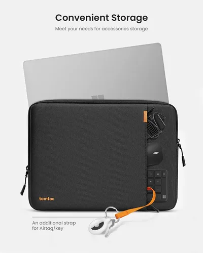 Vista 5 de tomtoc Funda protectora giratoria de 360 para portátil de 13 pulgadas para el nuevo Surface Pro 11th, Copilot+PC 2024, Surface Pro 10/9/8/X