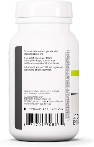 Vista 3 de Integrative Therapeutics - Enterogenic Intensive 100 - 100 mil millones UFC Probiótico de alta potencia - Varias cepas para apoyo digestivo - 30