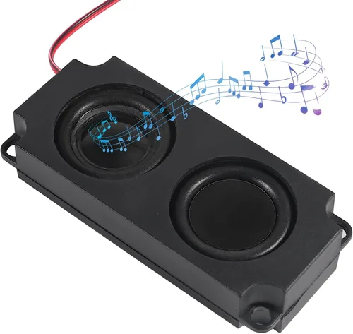 Vista 3 de 2pcs 5W 8 ohmios mini altavoz de gama completa doble cavidad publicidad máquina pequeña altavoz 3.3V 5V con JST-PH2.0.197 in-2 pin interfaz